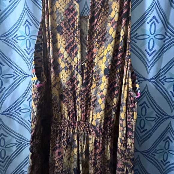 Anthropologie BLA^NK London Colorful Patterned Women's Jumpsuit Sleeveless LONG - Picture 8 of 14